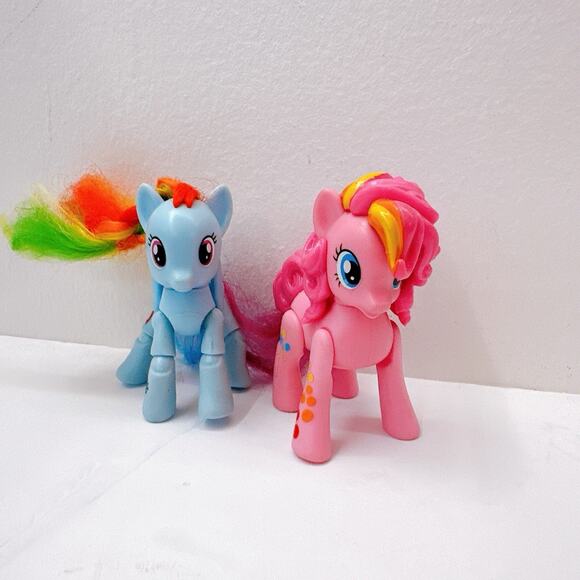 My Little Pony Mini Pinkie Pie, Rainbow Dash 2013,2015 Hasbro Pink Horse Toy MLP - Picture 3 of 7